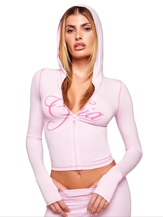 I.AM.GIA Tops - I.Am.Gia Blare Hoodie - Pastel Pink- L